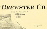 1920 Map of Brewster County Texas