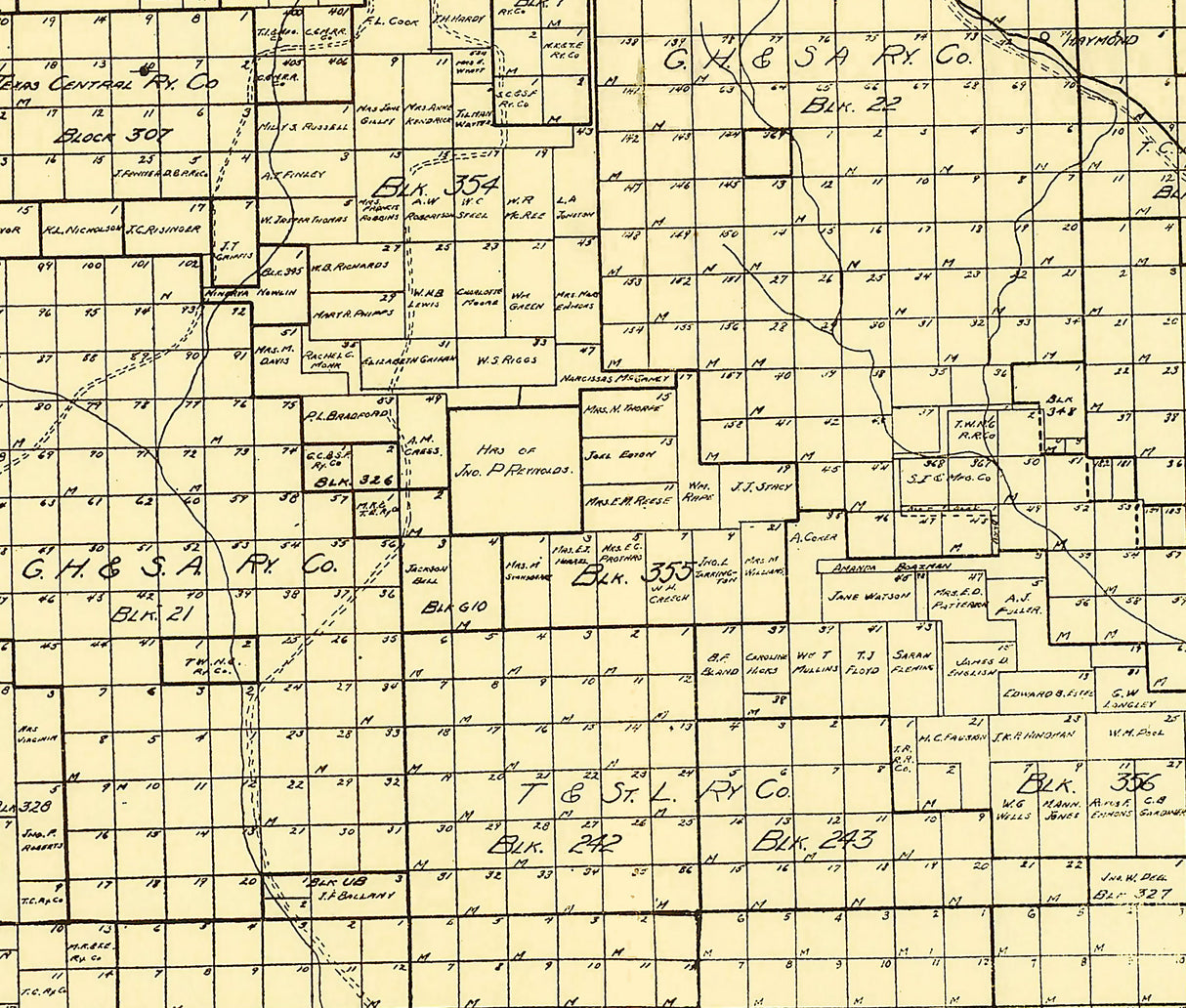 1920 Map of Brewster County Texas