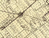 1920s Map of Pecos County Texas Oil Field