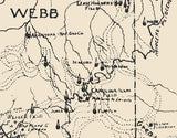 1920 Map of Laredo District Texas Oil Well Fields