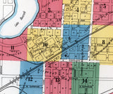 1904 Town Map of Ishpeming Marquette County Michigan