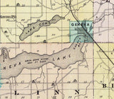 1878 Map of Walworth County Wisconsin