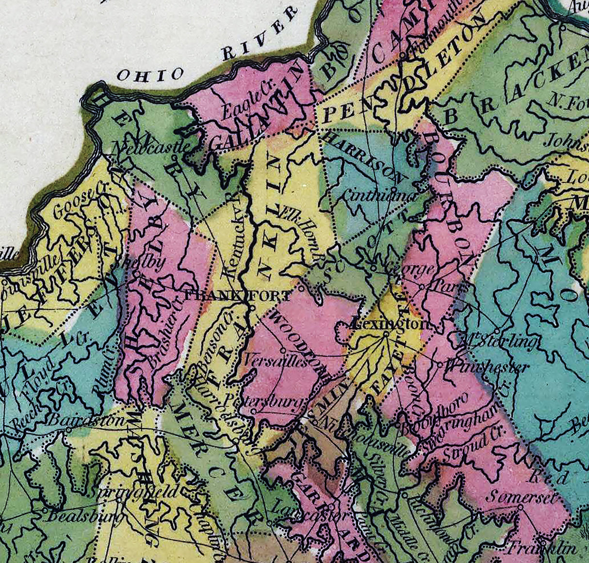 1816 Map of Kentucky