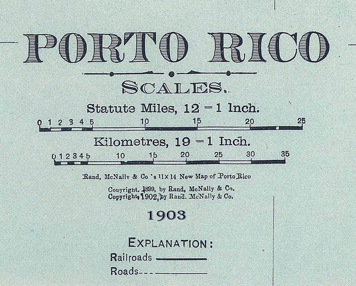 1903 Map of Porto Rico