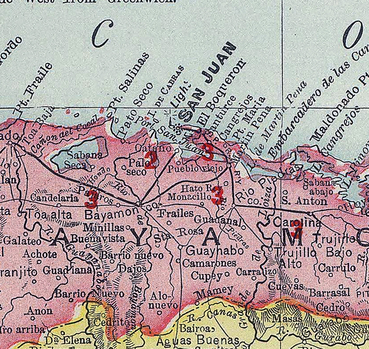 1903 Map of Porto Rico