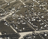 1884 Panoramic Map of Delavan Walworth County Wisconsin Delavan Lake