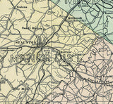 1885 Map of Augusta County Virginia