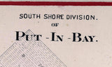 1874 Map of Put In Bay Ottawa County Ohio