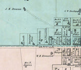 1879 Map of Lancaster Garrard County Kentucky