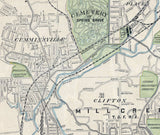 1902 Map of Cincinnati Ohio