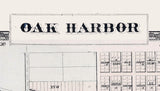 1874 Map of Oak Harbor Ottawa County Ohio