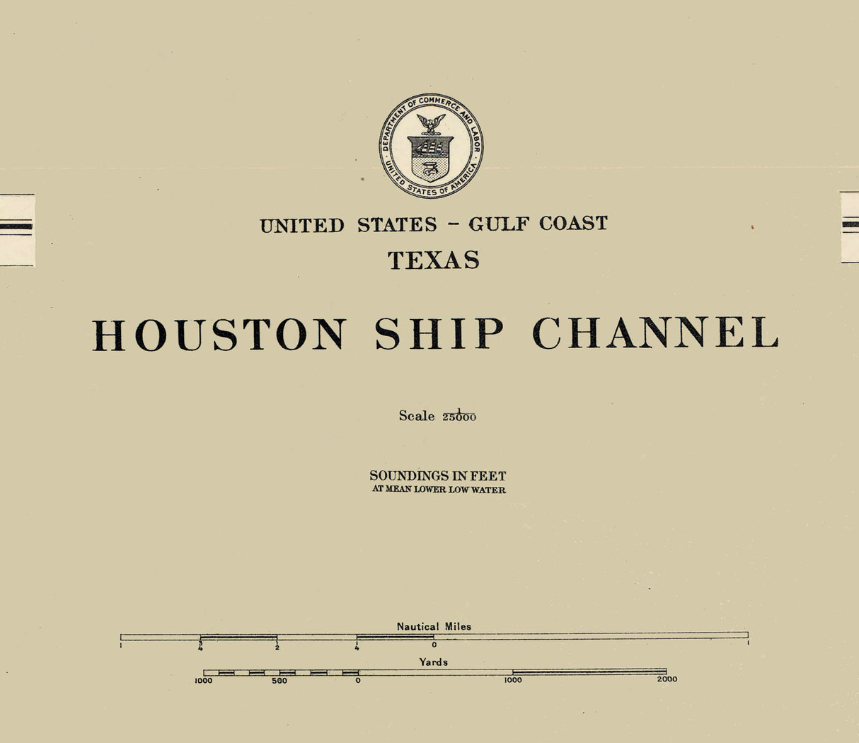 1911 Map of the Houston Texas Ship Channel