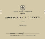 1911 Map of the Houston Texas Ship Channel