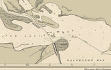1911 Map of the Houston Texas Ship Channel