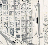 1885 Map of Fort Worth Texas