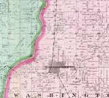 1875 Map of Morgan County Indiana