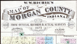 1875 Map of Morgan County Indiana