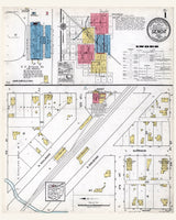 1920 Town Map of Genoa Ottawa County Ohio