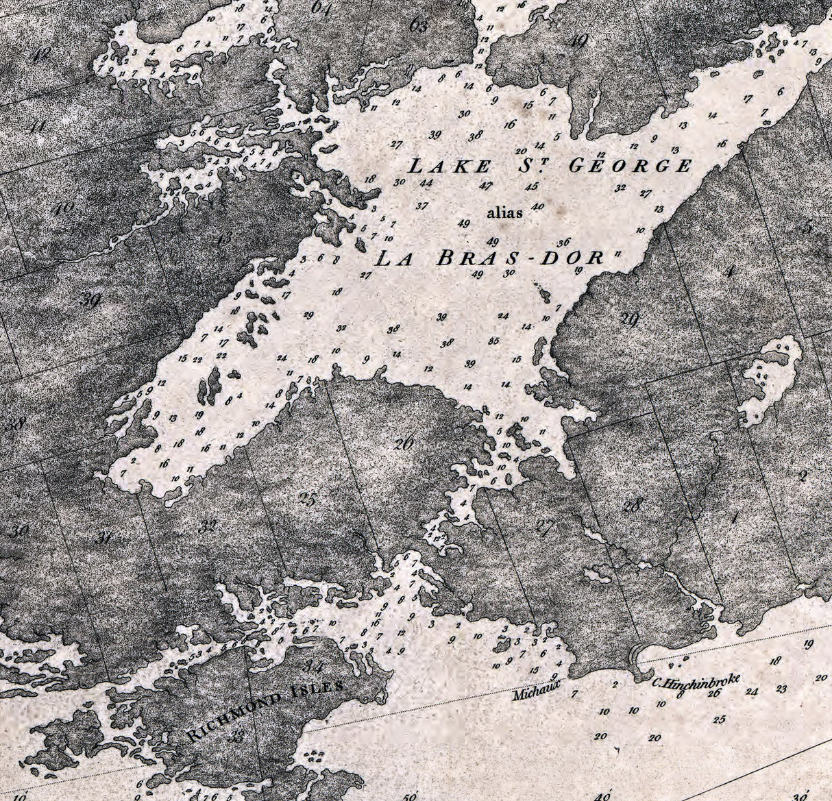 1800 Chart of Cape Breton Island Canada
