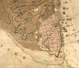 1800 Map of Charlestown South Carolina and Harbor