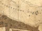 1800 Map of Charlestown South Carolina and Harbor