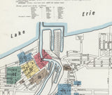 1903 Town Map of Ashtabula Ohio
