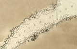 1800 Nautical Chart of St Lawrence River Gaspesie Quebec Canada