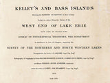 1849 Nautical Map of Lake Erie Islands