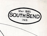1885 Town Map of South Bend Indiana