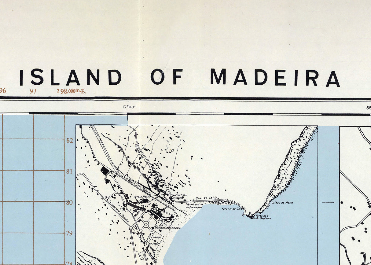 1943 Map of the Island of Madeira