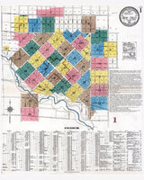 1922 Town Map of Twin Falls Idaho