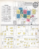 1912 Town Map of Stoughton Dane County Wisconsin