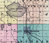 1878 Map of Dane County Wisconsin