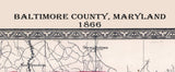 1866 Map of Baltimore County Maryland
