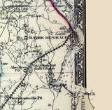 1866 Map of Harford County Maryland