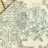 1862 Map of Comal County Texas