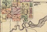 1878 Town Map of Sparta Monroe County Wisconsin