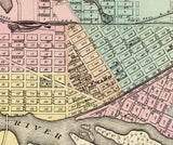 1878 Map of Portage Columbia County Wisconsin