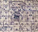 1913 Map of Moran Oil Well Field Texas Shackleford and Callahan County