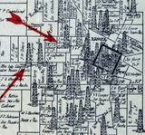 1918 Map of Ranger and Eastland Oil Well Field Texas