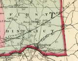 1866 Map of Kent County Maryland