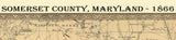 1866 Map of Somerset County Maryland