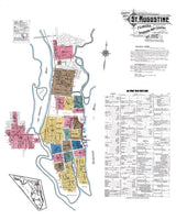 1917 Town Map of Saint Augustine Florida