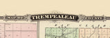 1878 Map of Trempealeau County Wisconsin