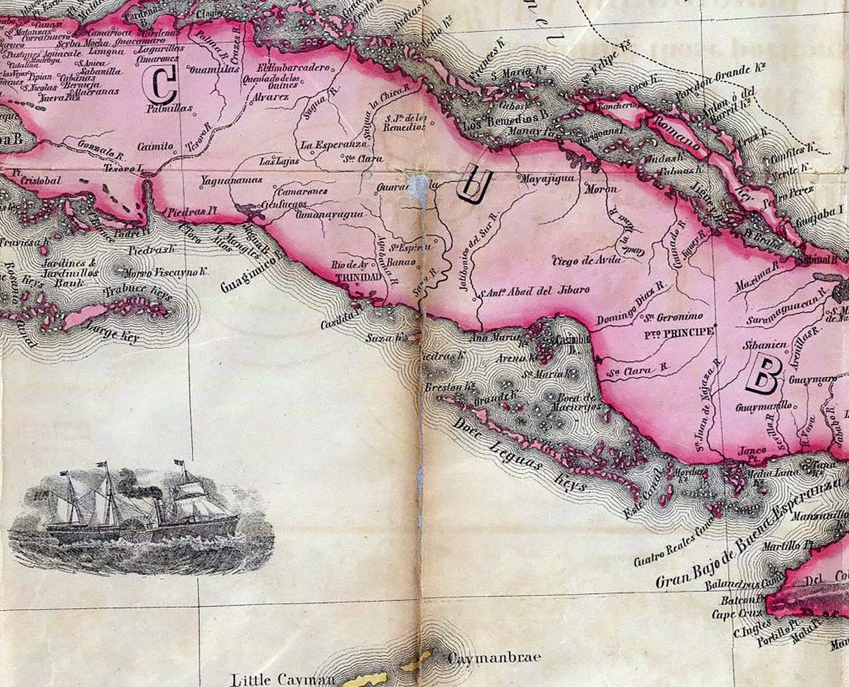 1857 Map of Central America