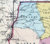 1866 Map of Worcester County Maryland