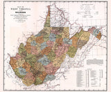 1917 Map of West Virginia Railroads