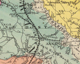 1873 Map of Anne Arundel and Prince George County Maryland