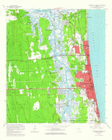 1964 Topo Map of Jacksonville Beach Florida