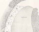 1861 Nautical Chart of Coquille River Oregon Entrance